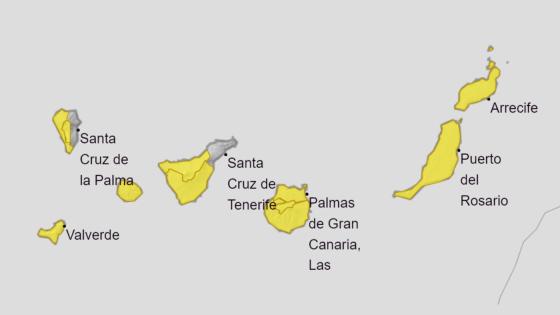 Varsler friske vinder på Kanariøyene.