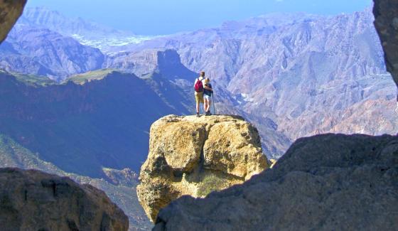 Roque Nublo på Gran Canaria.