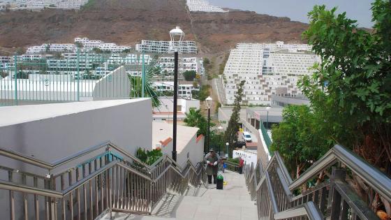 Puerto Rico på Gran Canaria har mange trapper.