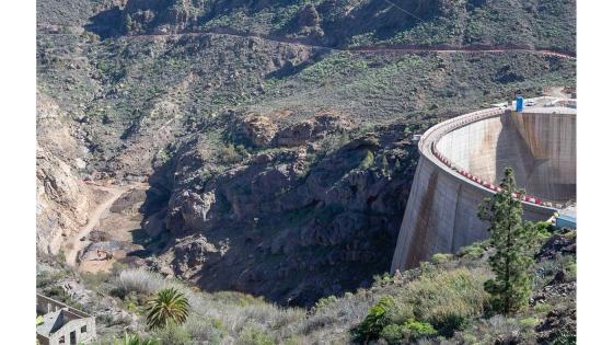 Damanlegget Salto de Chira på Gran Canaria.