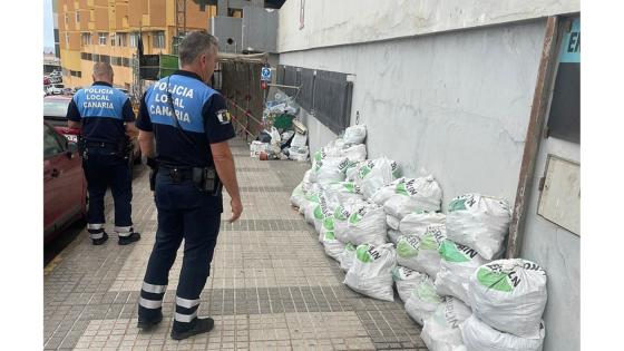 Ulovlig dumping av søppel i Las Palmas.