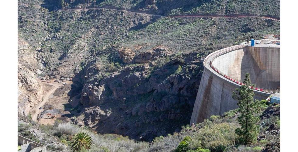 Damanlegget Salto de Chira på Gran Canaria.