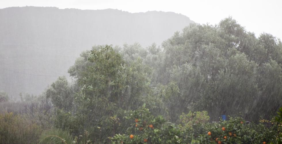 Regnvær på Gran Canaria